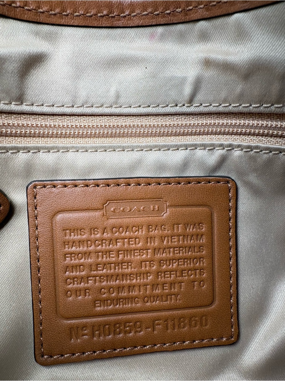 COACH Khaki Tan Brown Signature Jacquard Soho Buckle Flap Shoulder Bag F11860 - Picture 10 of 10